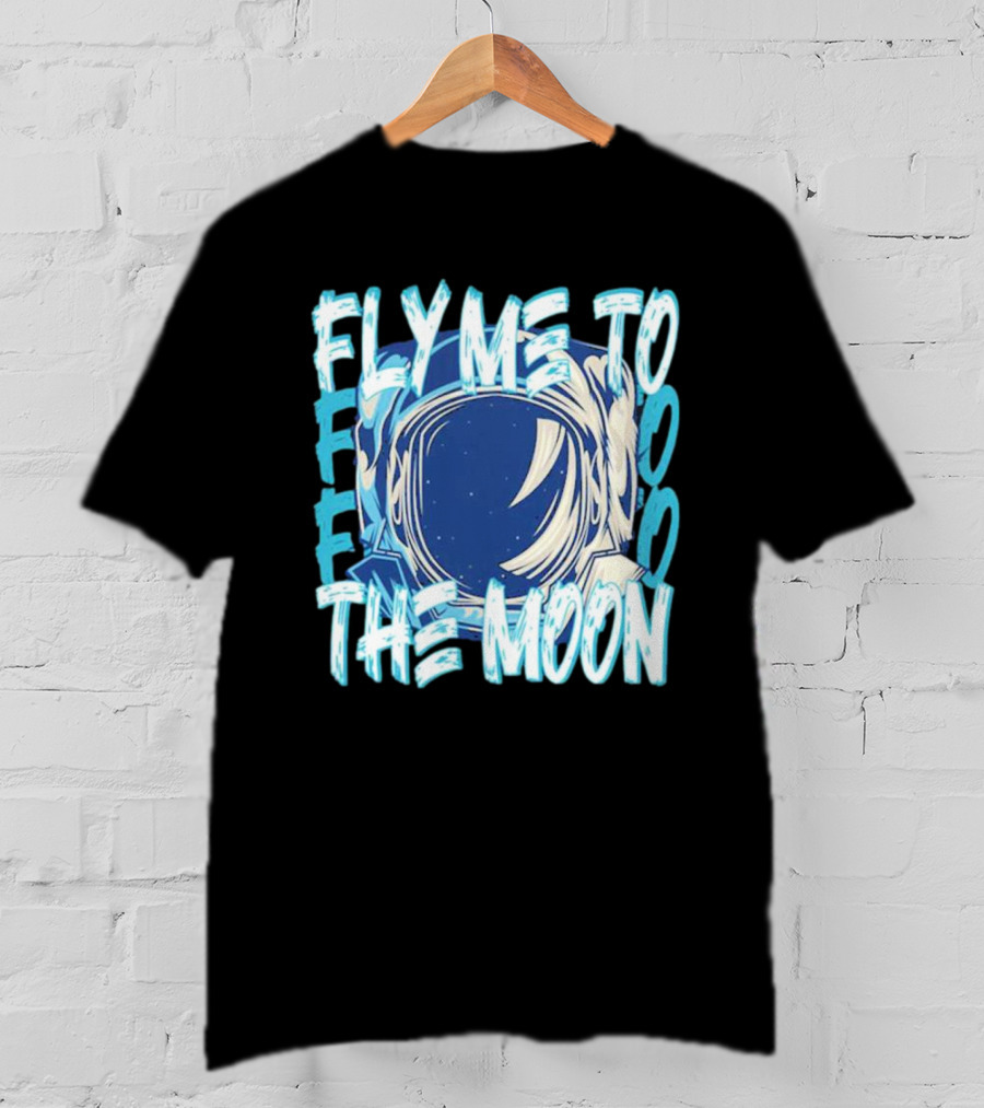 Fly Me To The Moon Astronaut Helmet Sky Stars T-Shirt