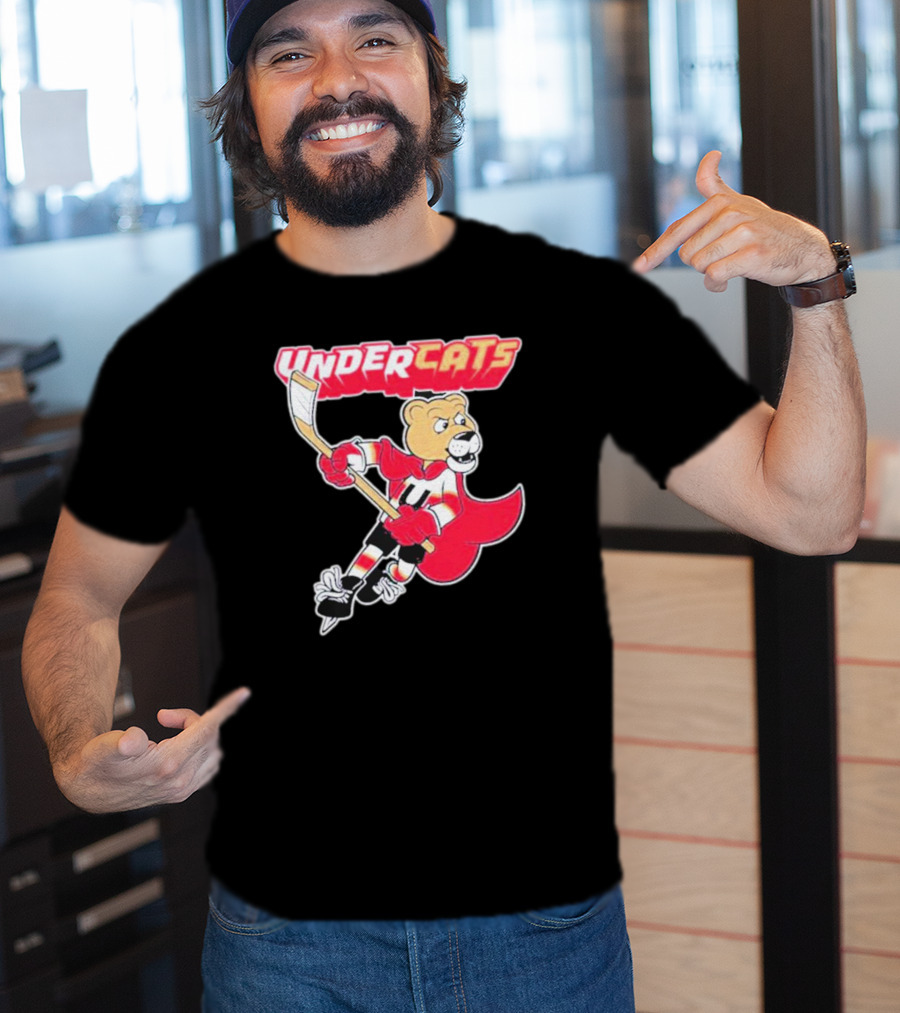 Undercats Florida Panthers Cartoon Hockey Character T-Shirt
