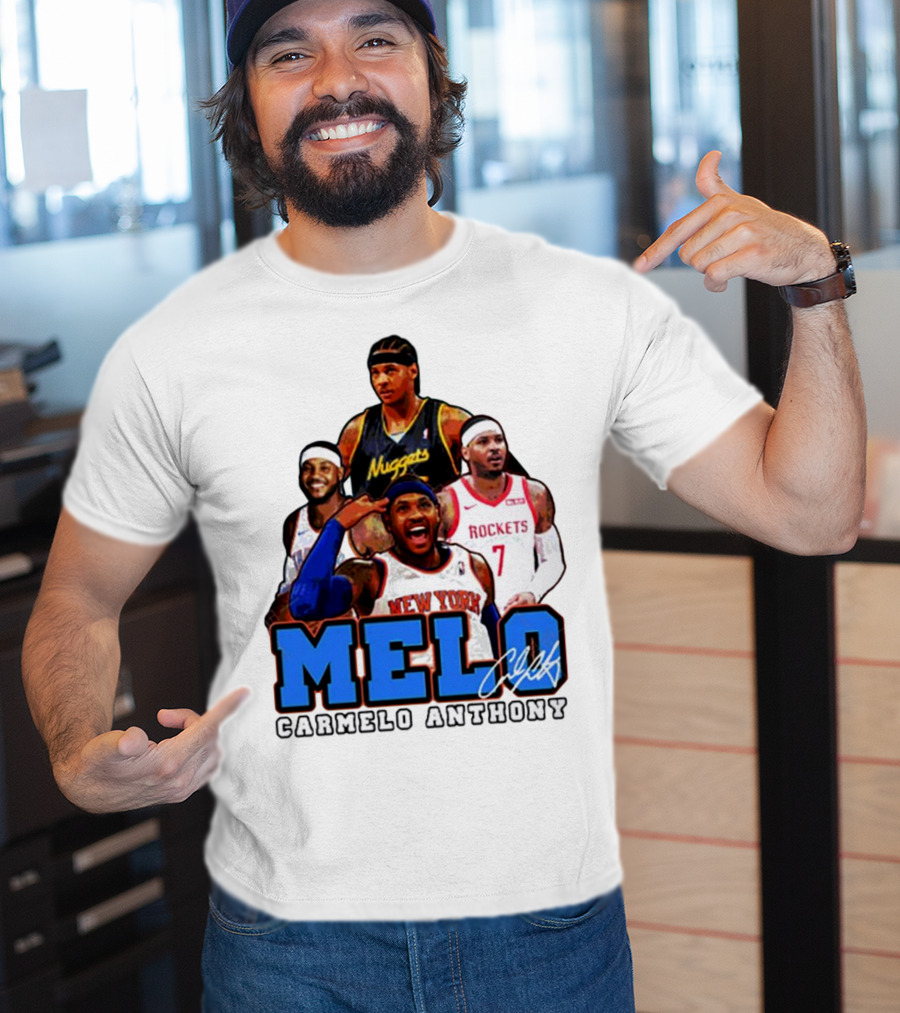 Carmelo Anthony Melo NYC New York Knicks Basketball KnicksTape T-Shirt