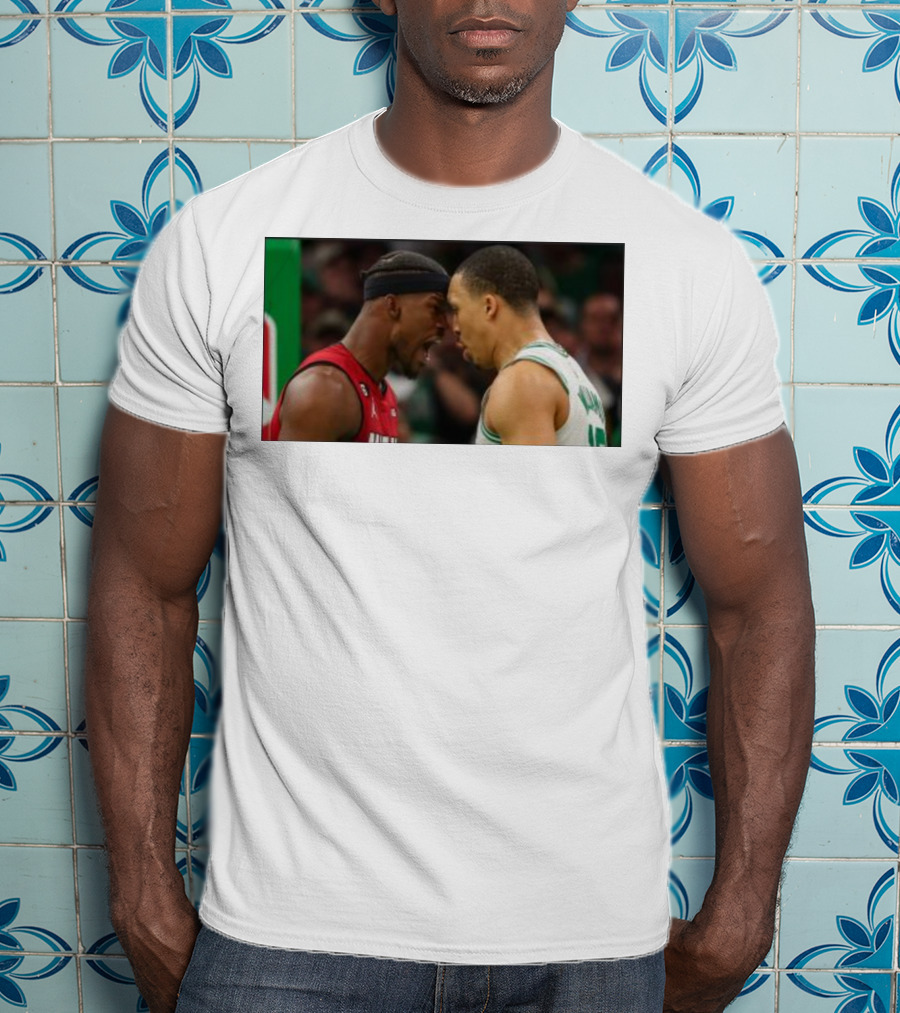 Jimmy Butler Grant Williams Faceoff Heat Celtics T-Shirt