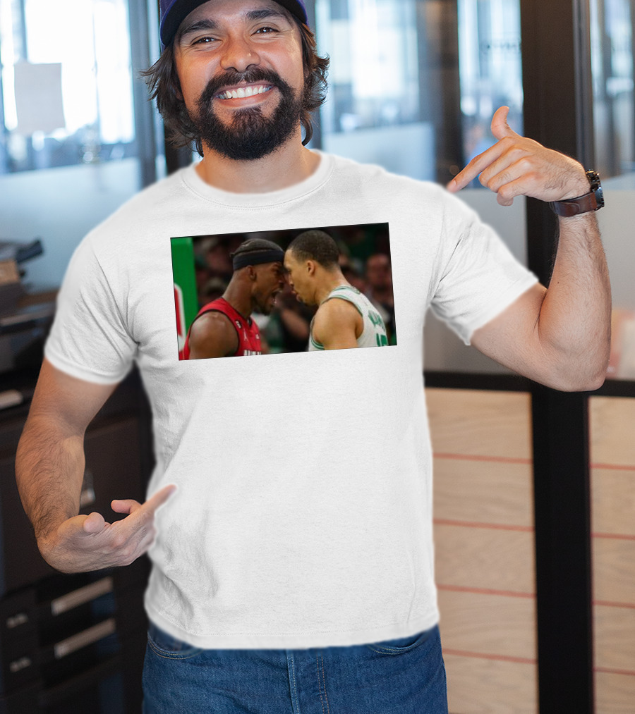 Jimmy Butler Grant Williams Faceoff Heat Celtics T-Shirt