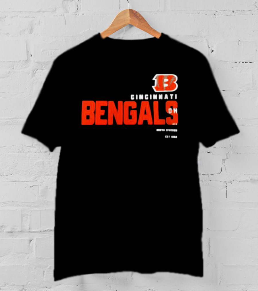 Cincinnati Bengals 13 Ohio Est 1968 Sports Team Tri-Blend T-Shirt