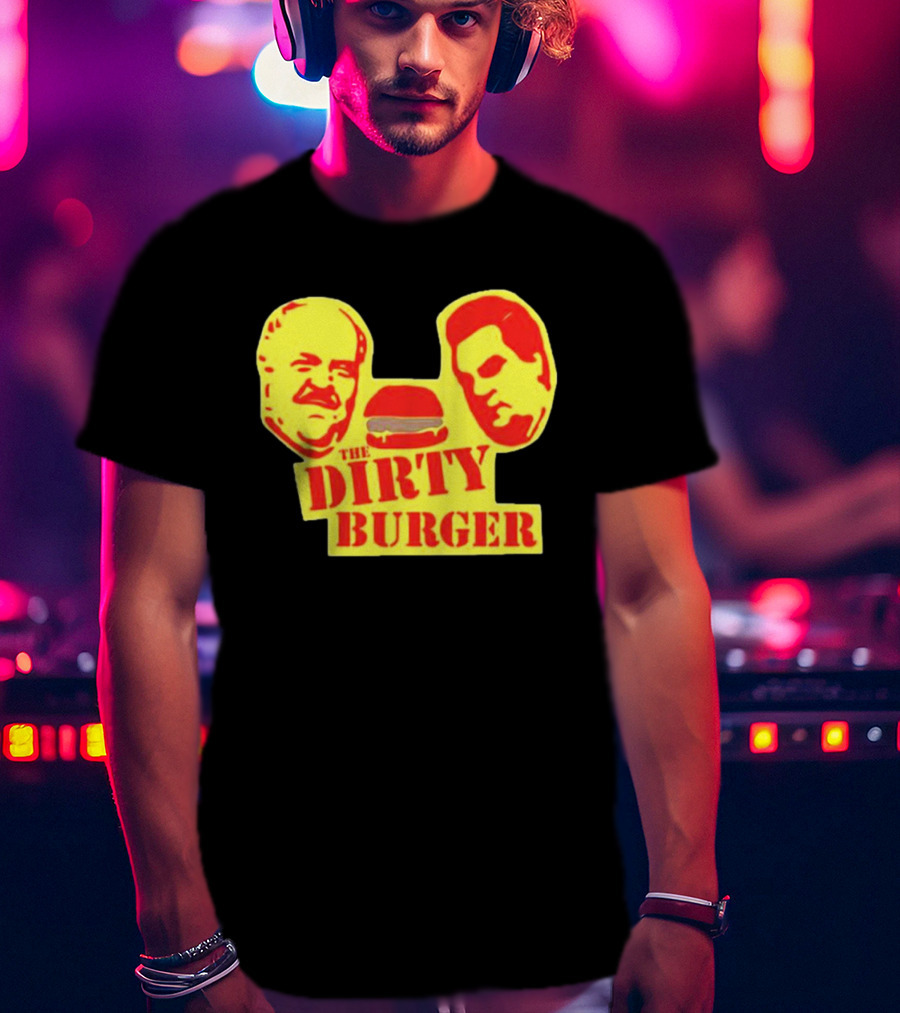 THE DIRTY BURGER Faces And Burger T-Shirt