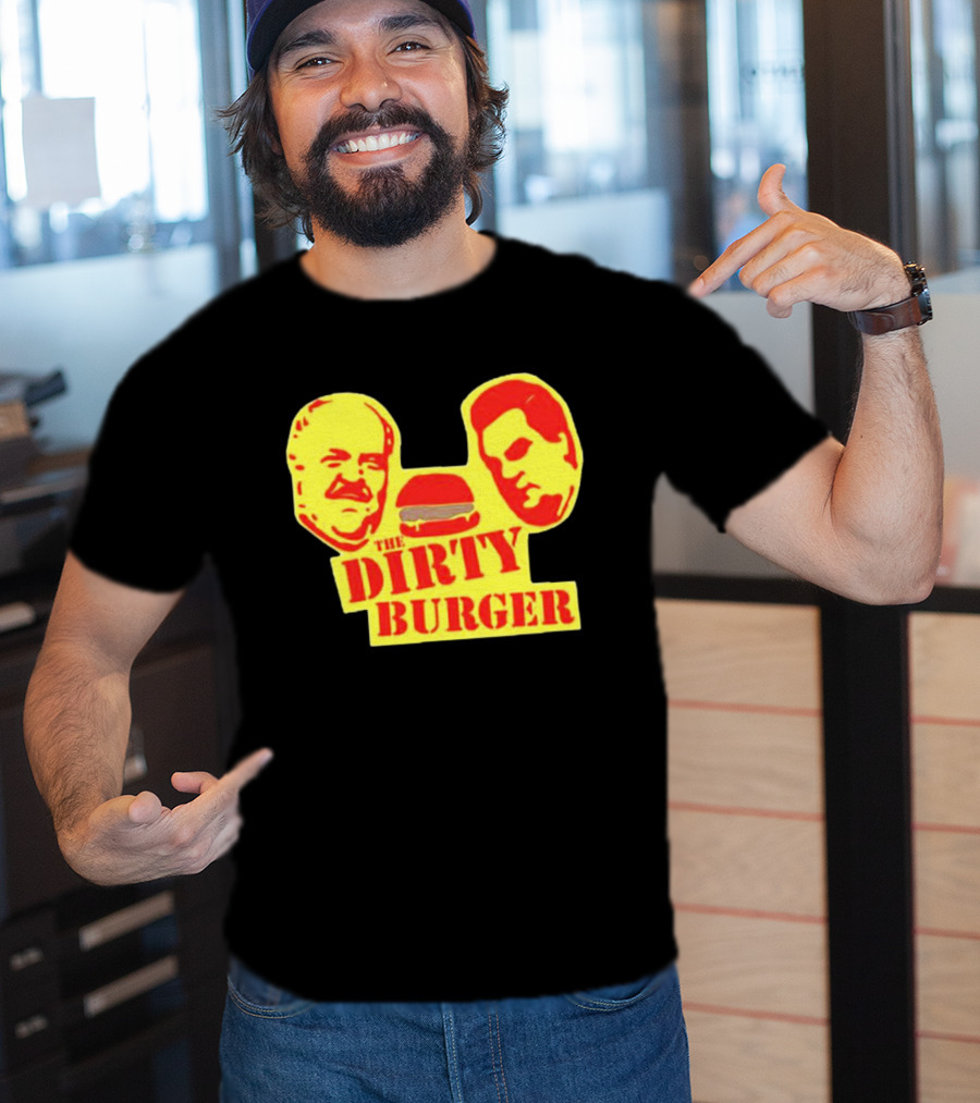THE DIRTY BURGER Faces And Burger T-Shirt