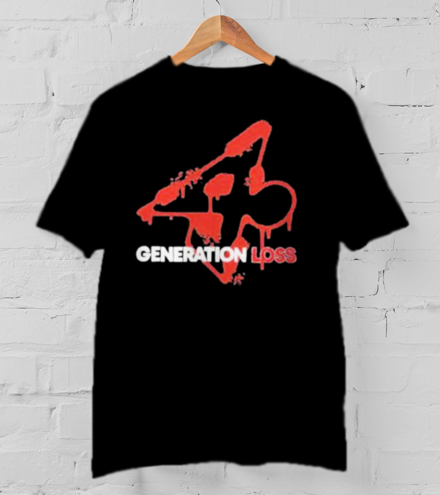 Generation Loss Red Glitch Dripping T-Shirt