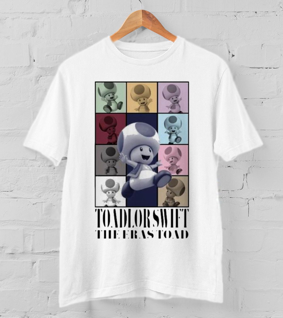 Toadlor Swift The Eras Toad Multicolor Pop Art Toad T-Shirt
