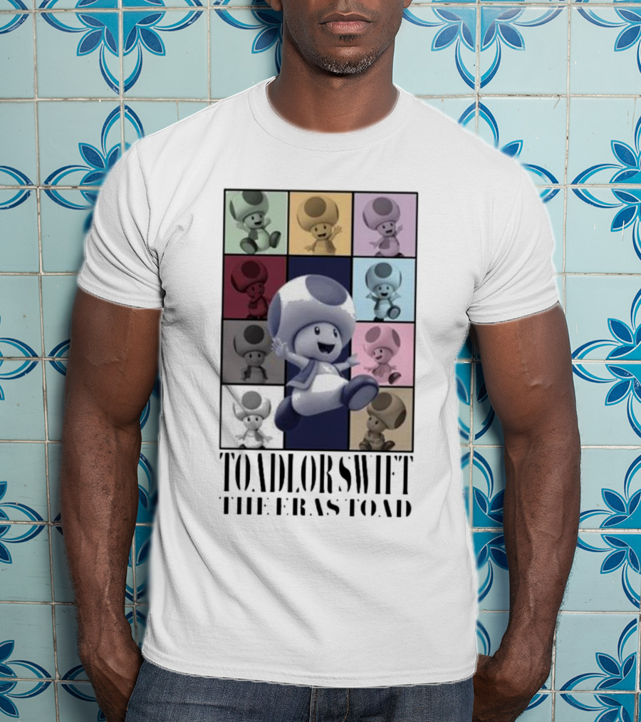 Toadlor Swift The Eras Toad Multicolor Pop Art Toad T-Shirt