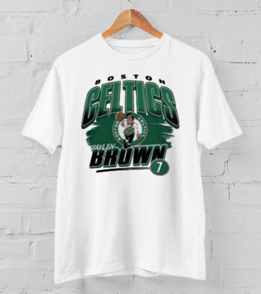 Boston Celtics Jaylen Brown Player Number 7 T-Shirt