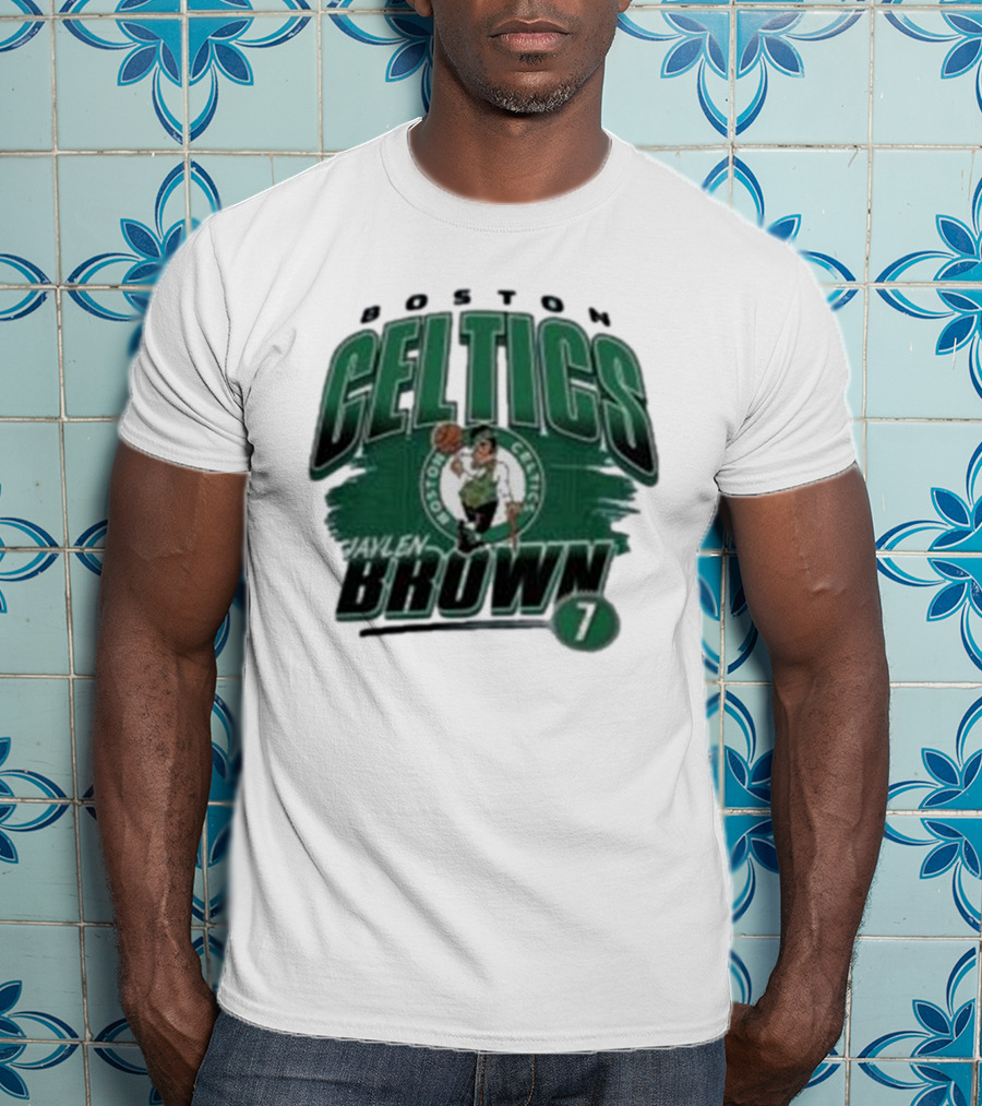 Boston Celtics Jaylen Brown Player Number 7 T-Shirt