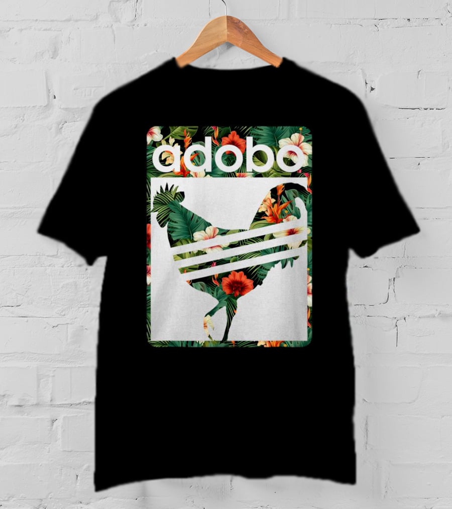 Adobo Floral Chicken T-Shirt