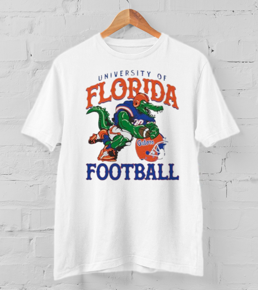 University Of Florida Gators Football Alligator Mascot And Helmet T-Shirt