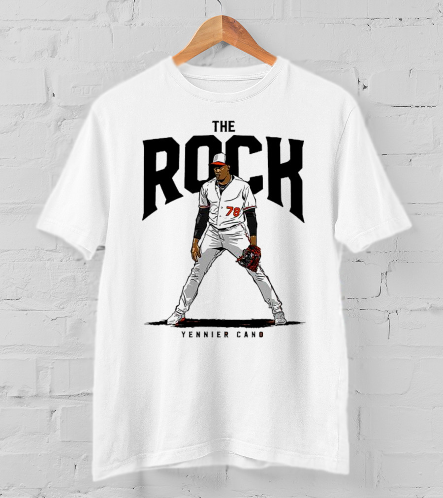 The Rock Yennier Canó 78 Baseball Player T-Shirt