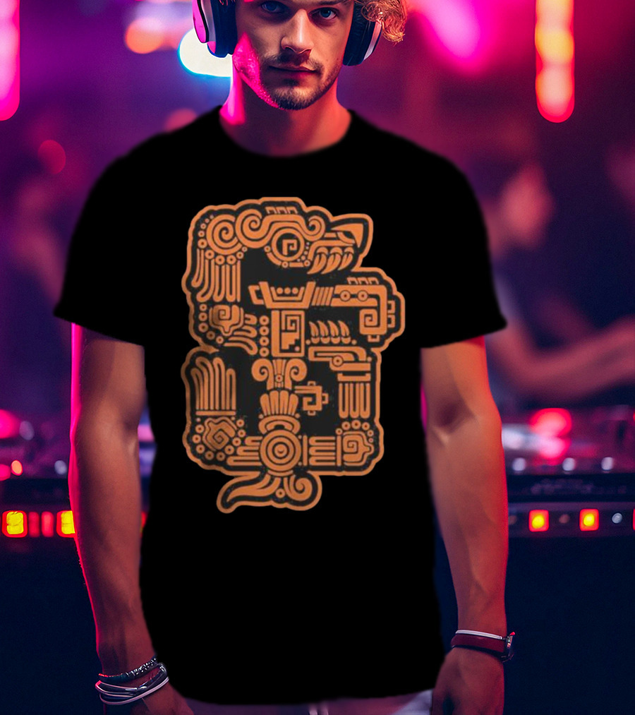 Aztec SF Giants Gigantes Tribal T-Shirt