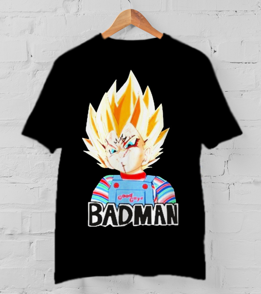 Badman Good Guy Vegeta Chucky Combo T-Shirt