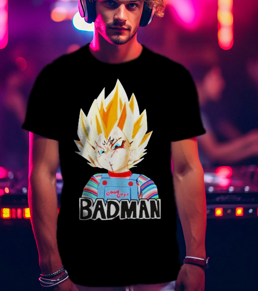 Badman Good Guy Vegeta Chucky Combo T-Shirt