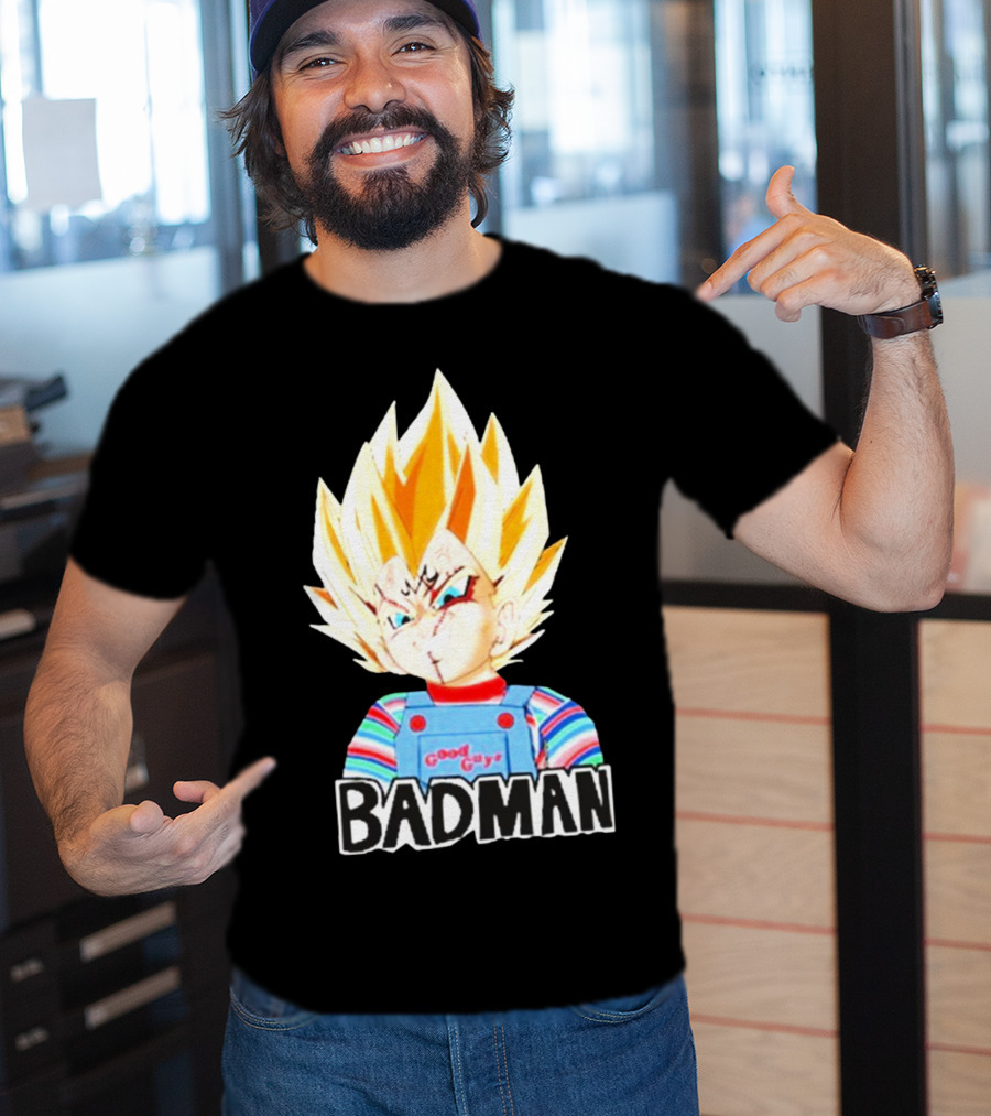 Badman Good Guy Vegeta Chucky Combo T-Shirt