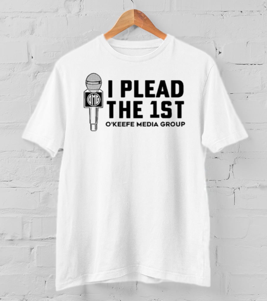 I Plead The 1St O'Keefe Media Group Microphone T-Shirt