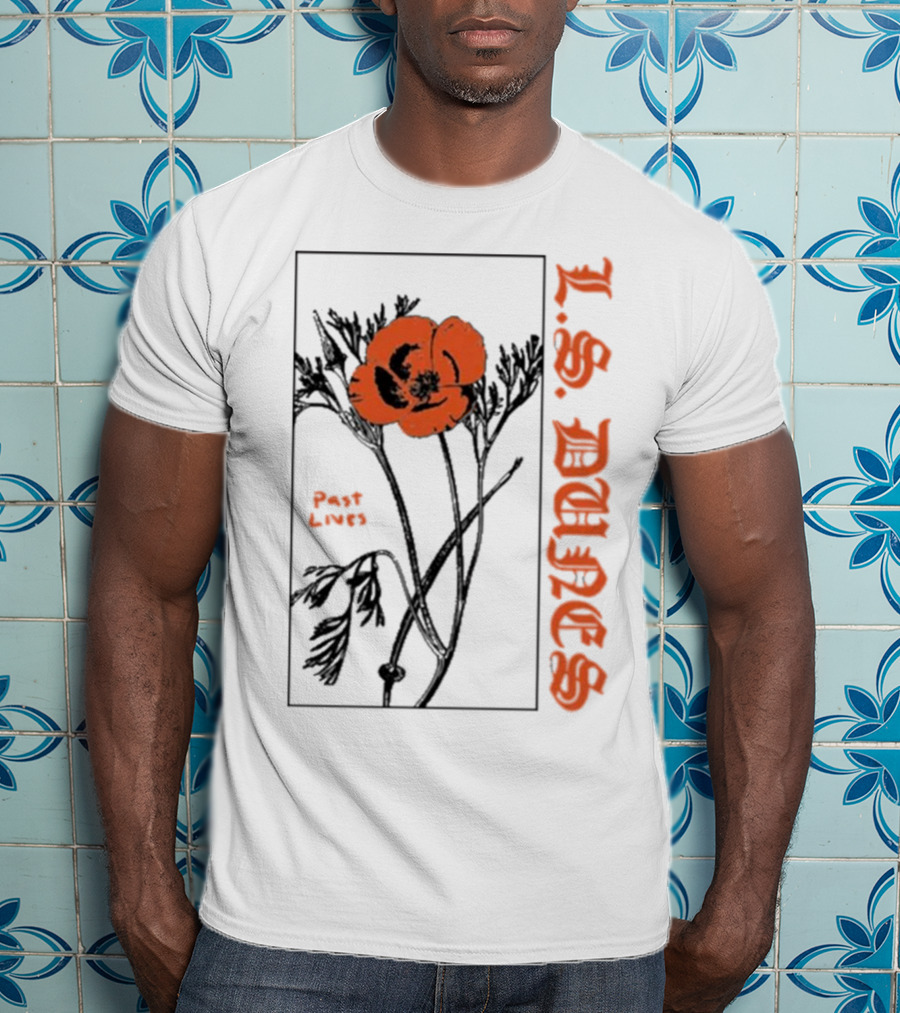 L.S. Dunes Past Lives Orange Flower T-Shirt