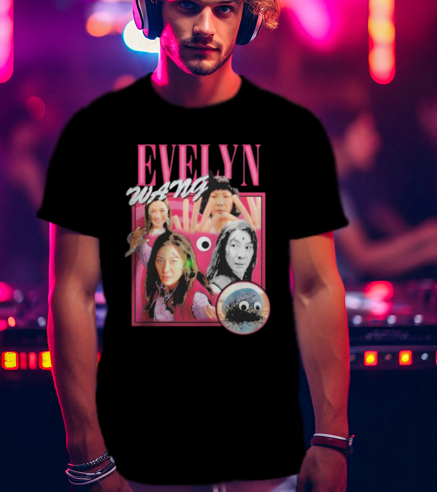 Evelyn Wang Everything Everywhere Multiverse Collage T-Shirt
