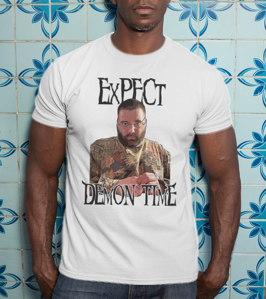 Expect Demon Time Clergy Camo T-Shirt