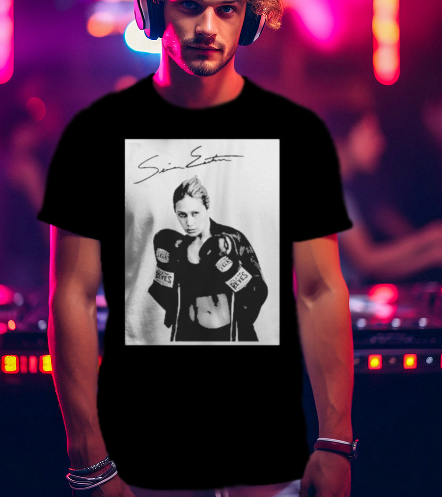 Seniesa Estrada SuperBad Boxing Iconic Reyes Gloves T-Shirt