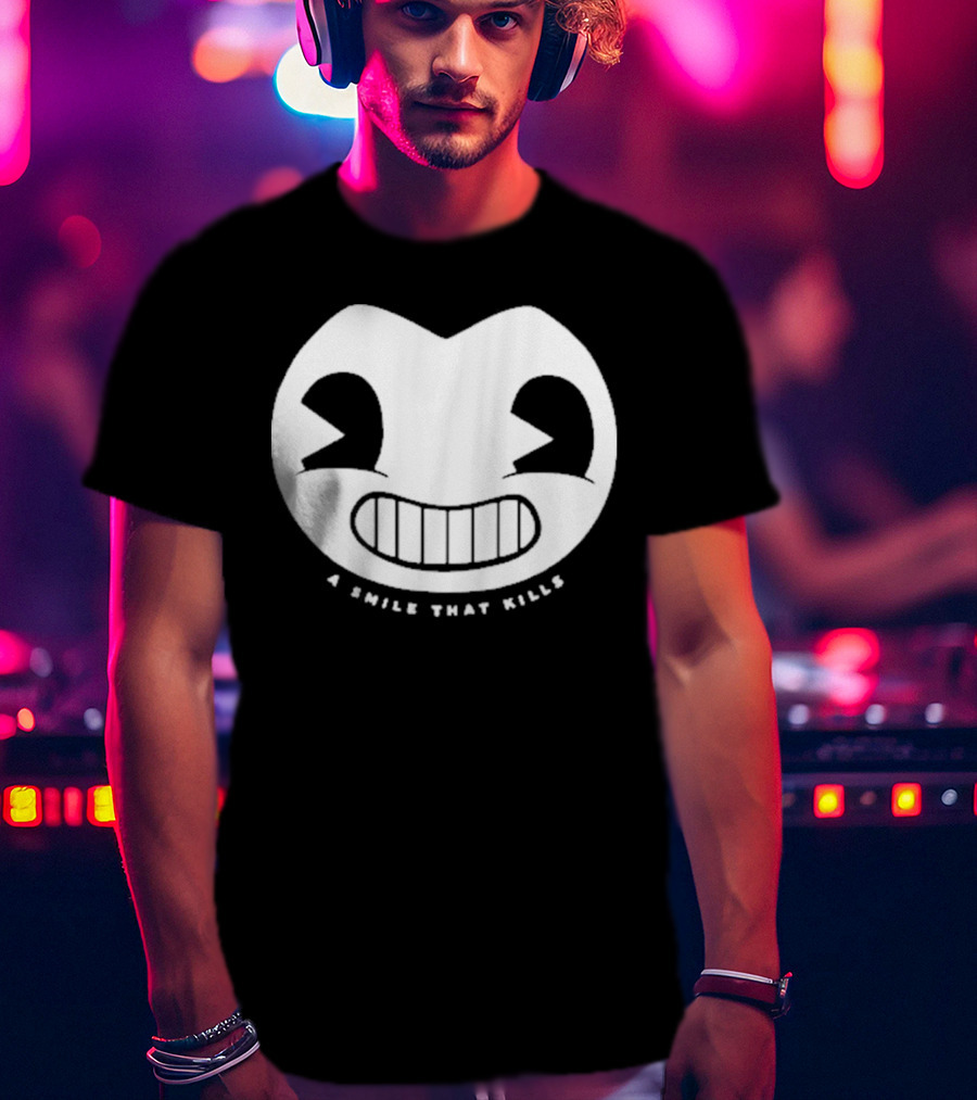 Bendy Head Smile A Smile That Kills Iconic Face T-Shirt