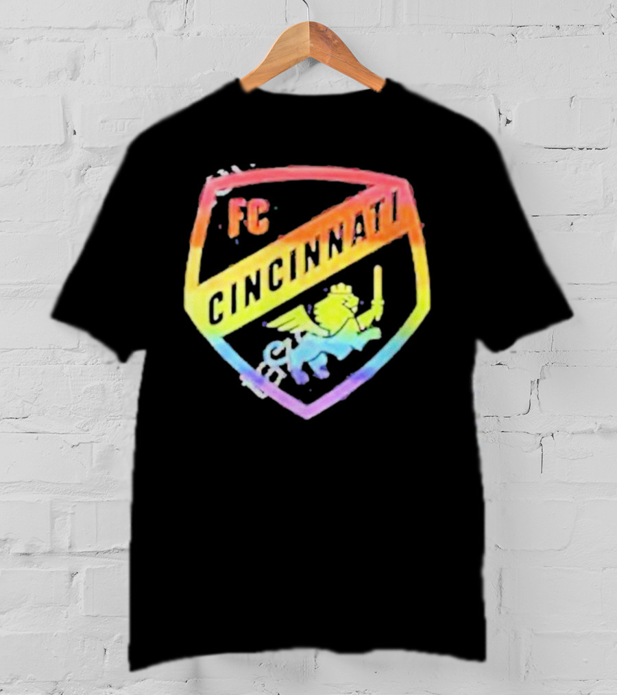 FC Cincinnati Rainbow Pride Shield T-Shirt