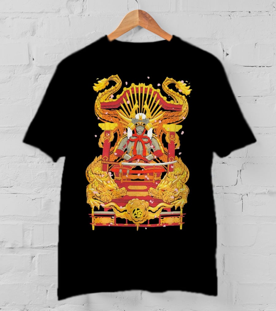 Howard Estate Samurai Throne With Golden Dragons T-Shirt