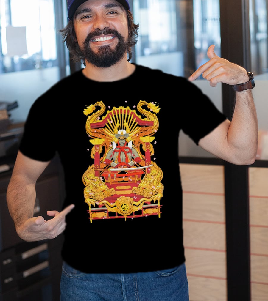 Howard Estate Samurai Throne With Golden Dragons T-Shirt