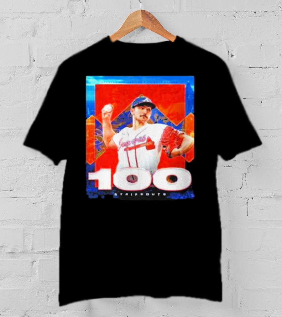 Atlanta Braves Spencer Strider 100 Strikeouts Vintage T-Shirt