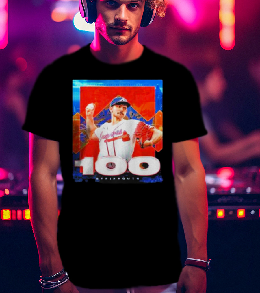 Atlanta Braves Spencer Strider 100 Strikeouts Vintage T-Shirt