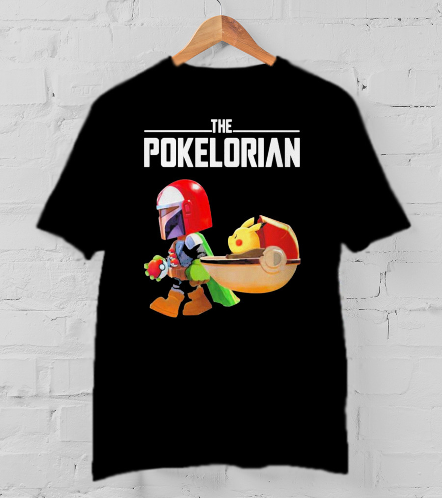 THE POKELORIAN Pikachu Yoda Parody Pop Culture Crossover T-Shirt