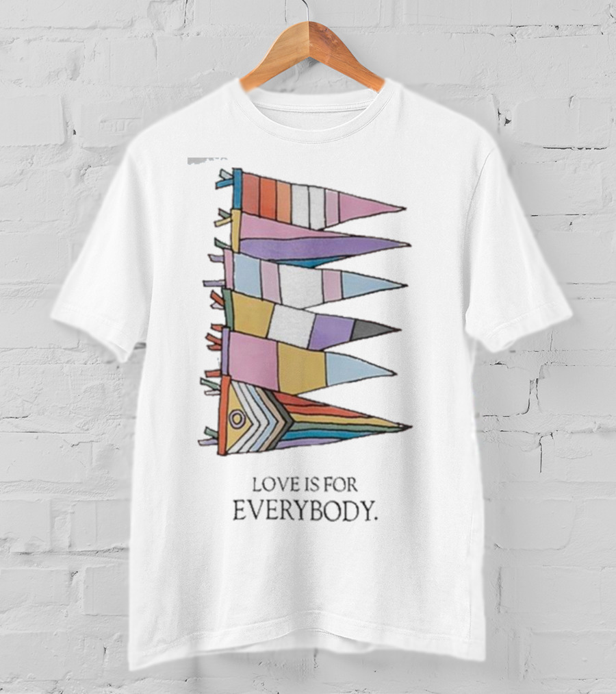 Libsoftiktok Love Is For Everybody Pride Flags T-Shirt