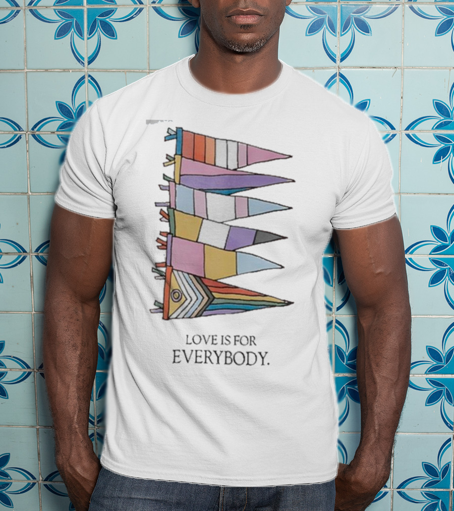 Libsoftiktok Love Is For Everybody Pride Flags T-Shirt