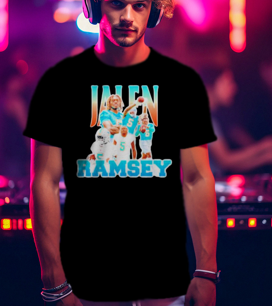 Jalen Ramsey Miami Dolphins Athlete Highlights T-Shirt