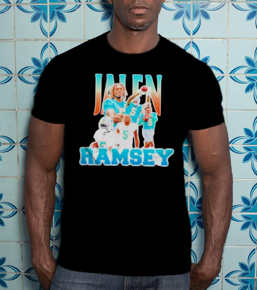 Jalen Ramsey Miami Dolphins Athlete Highlights T-Shirt