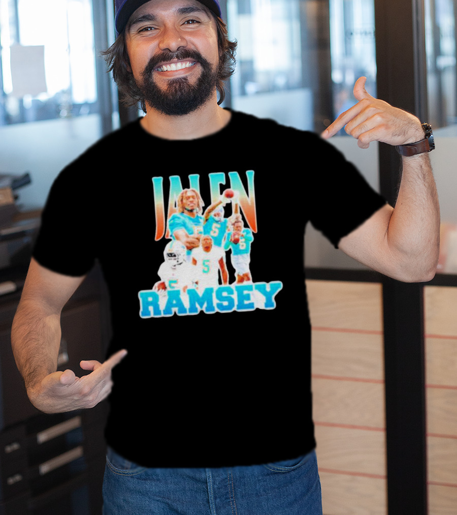 Jalen Ramsey Miami Dolphins Athlete Highlights T-Shirt