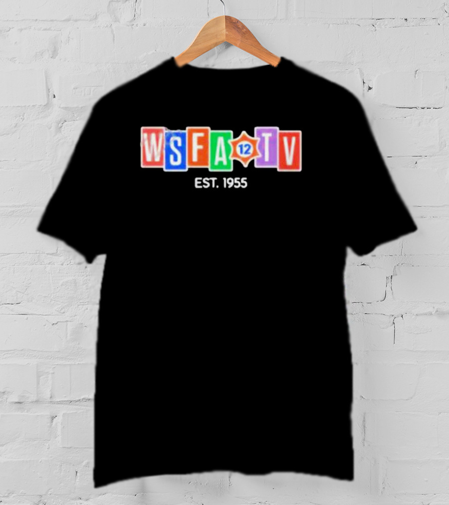 WSFA 12 TV Est 1955 Colorful Logo Blocks T-Shirt