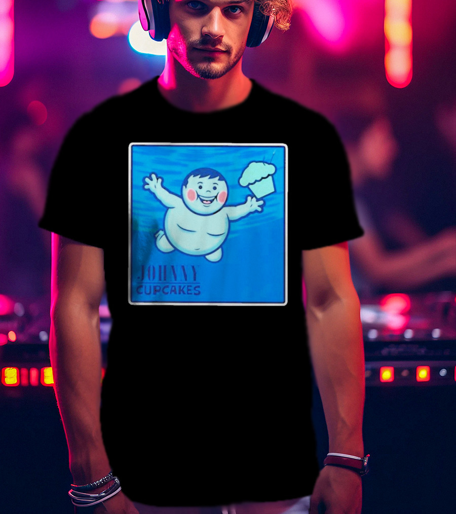 Johnny Cupcakes Swimming Boy With Cupcake T-Shirt