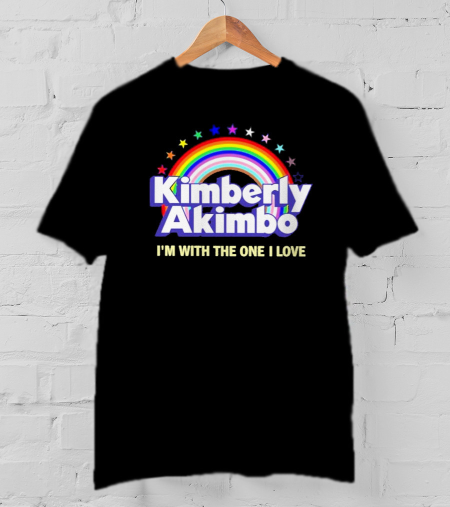 Kimberly Akimbo I'm With The One I Love Rainbow Stars T-Shirt