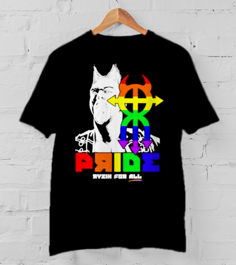 Pride Ryzin For All Rainbow Symbol With Warrior T-Shirt