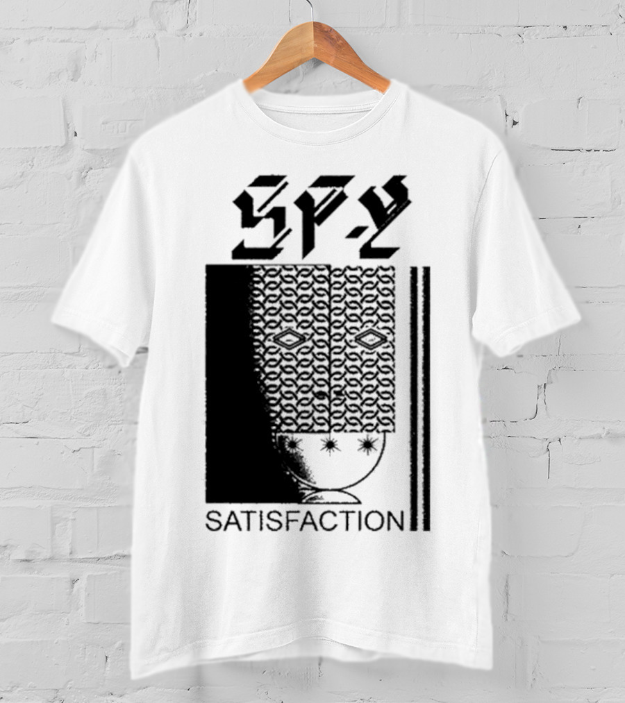 Spy Satisfaction Patterned Mask T-Shirt