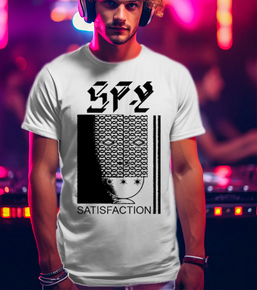 Spy Satisfaction Patterned Mask T-Shirt