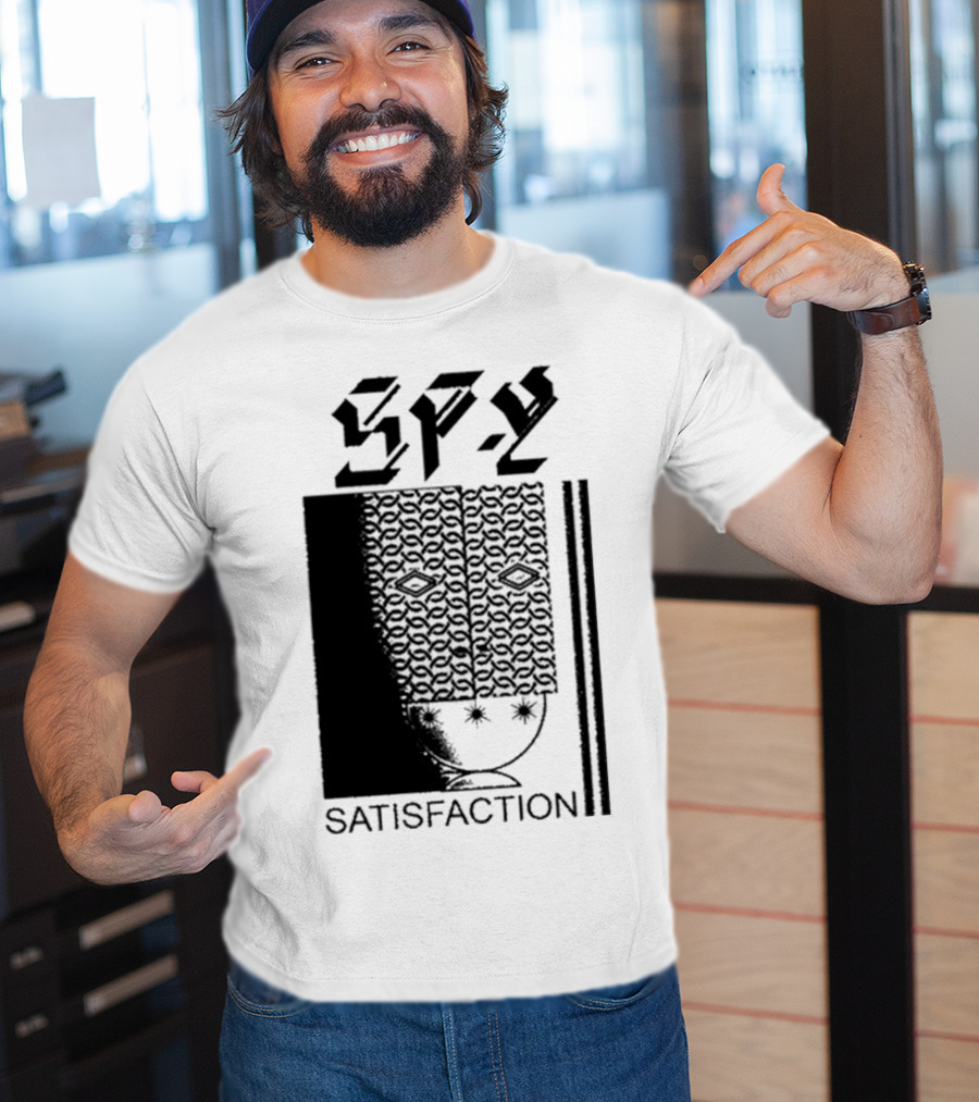 Spy Satisfaction Patterned Mask T-Shirt