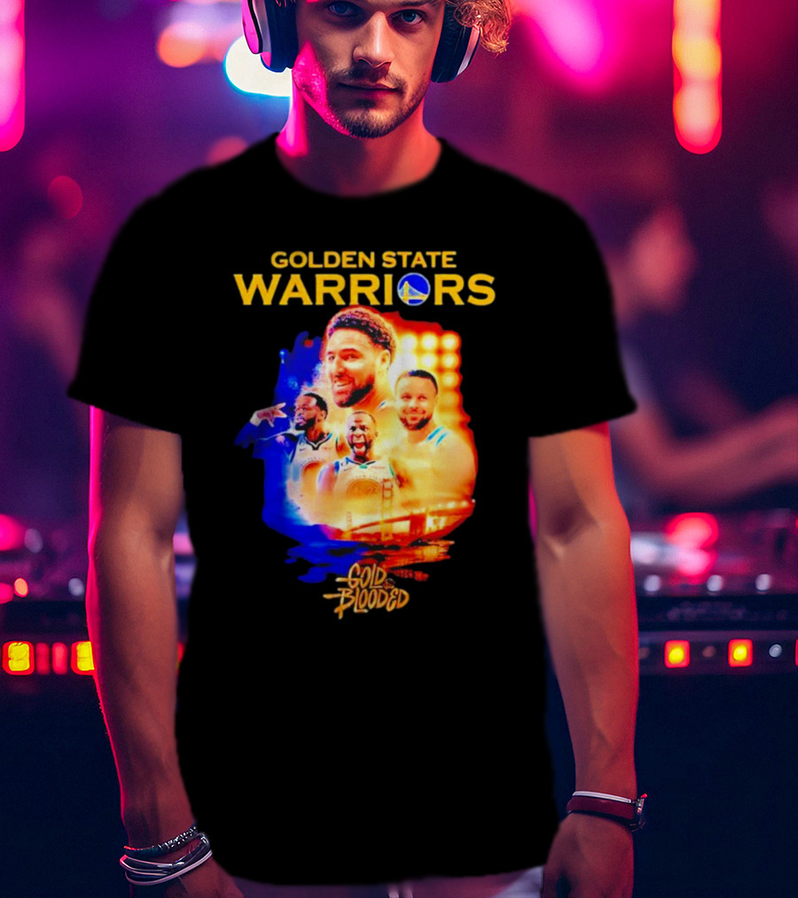 Golden State Warriors Gold Blooded Stephen Curry Klay Thompson Draymond Green T-Shirt