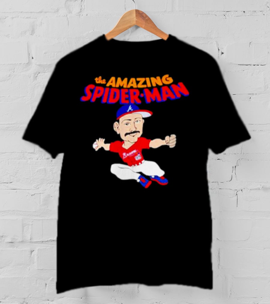Spencer Strider Atlanta Braves The Amazing Spider-Man Baseball Fusion T-Shirt