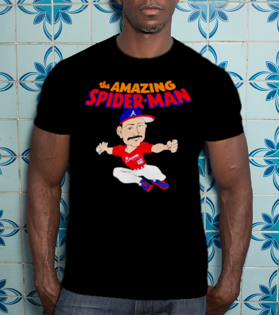 Spencer Strider Atlanta Braves The Amazing Spider-Man Baseball Fusion T-Shirt