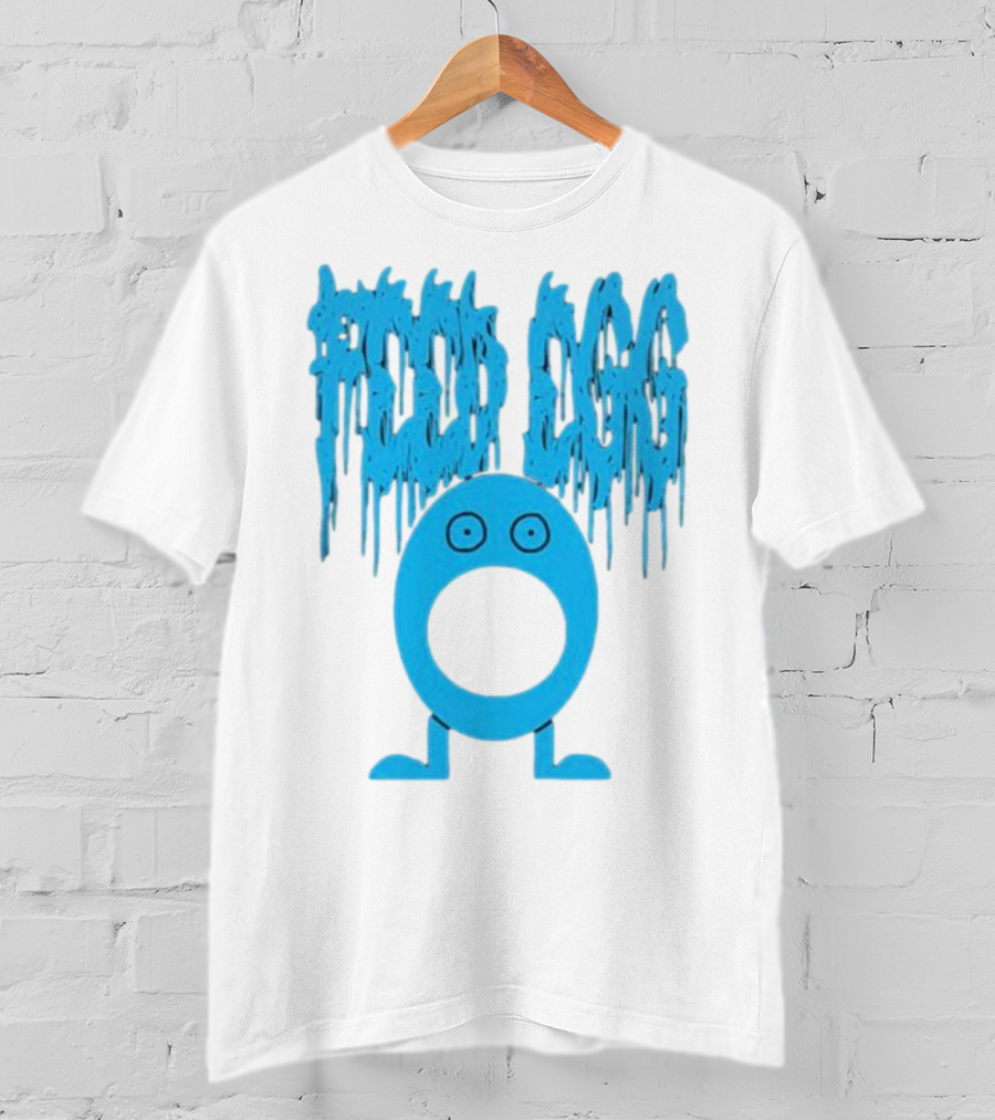 Feed Egg ITYSL Limited Blue Cartoon Character T-Shirt