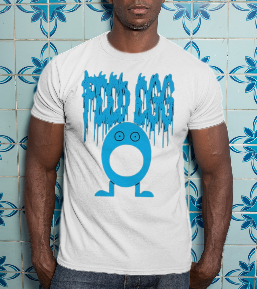 Feed Egg ITYSL Limited Blue Cartoon Character T-Shirt
