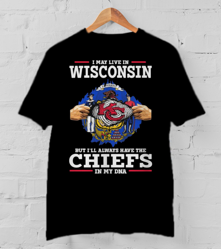 Wisconsin Resident With Kansas City Chiefs In DNA T-Shirt